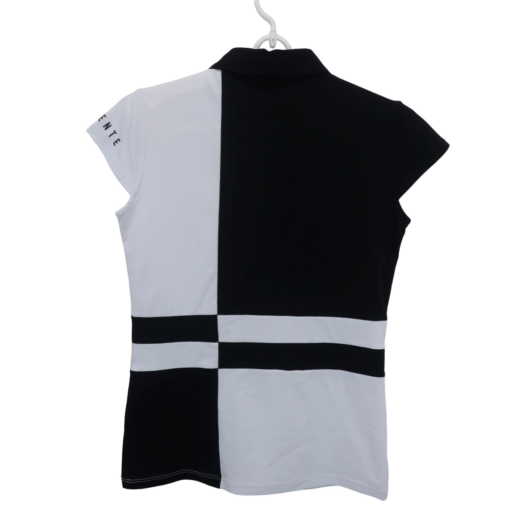 DESCENTE(デサント) ポロシャツ 黒白 レディース M B