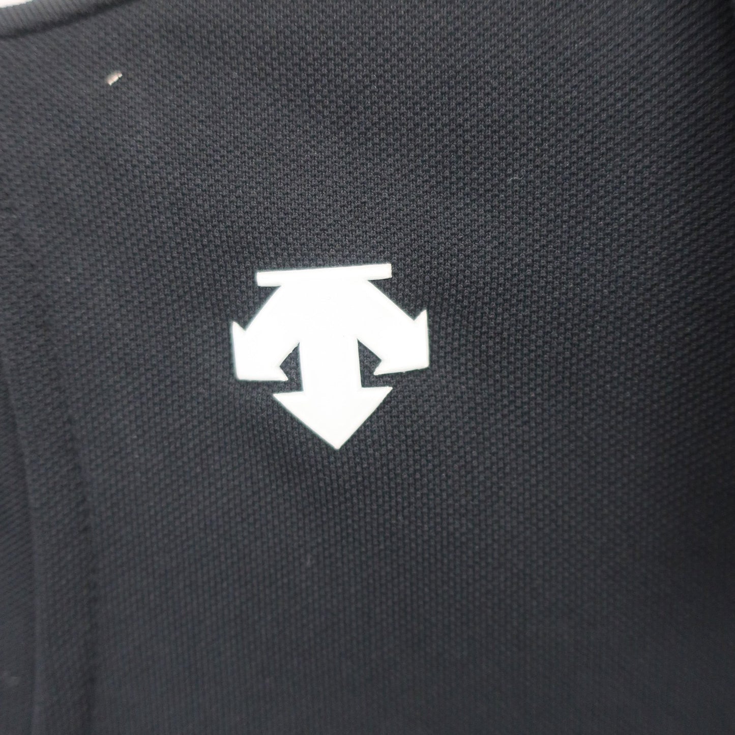 DESCENTE(デサント) ノースリーブポロシャツ 黒白 レディース M A