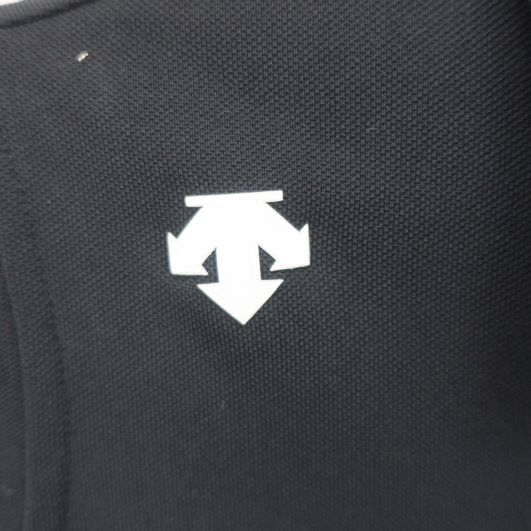 DESCENTE(デサント) ノースリーブポロシャツ 黒白 レディース M A