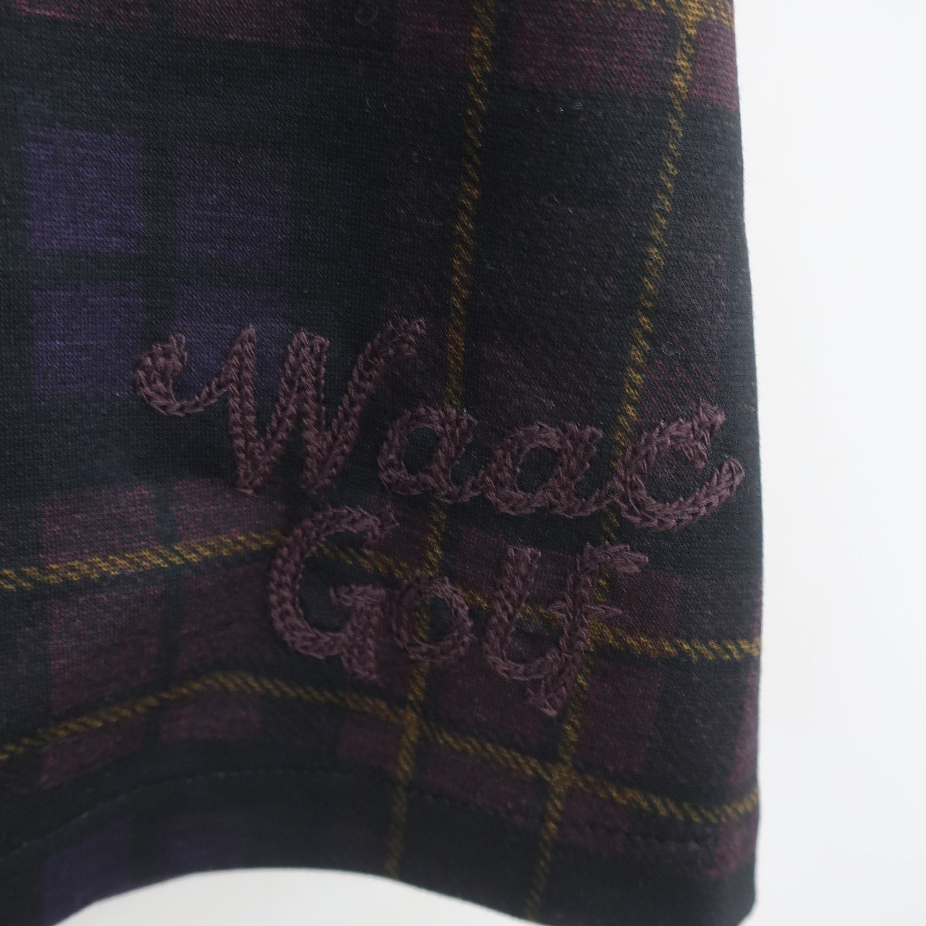 WAAC(ワック) スカート 紫黒系チェック レディース 27 A