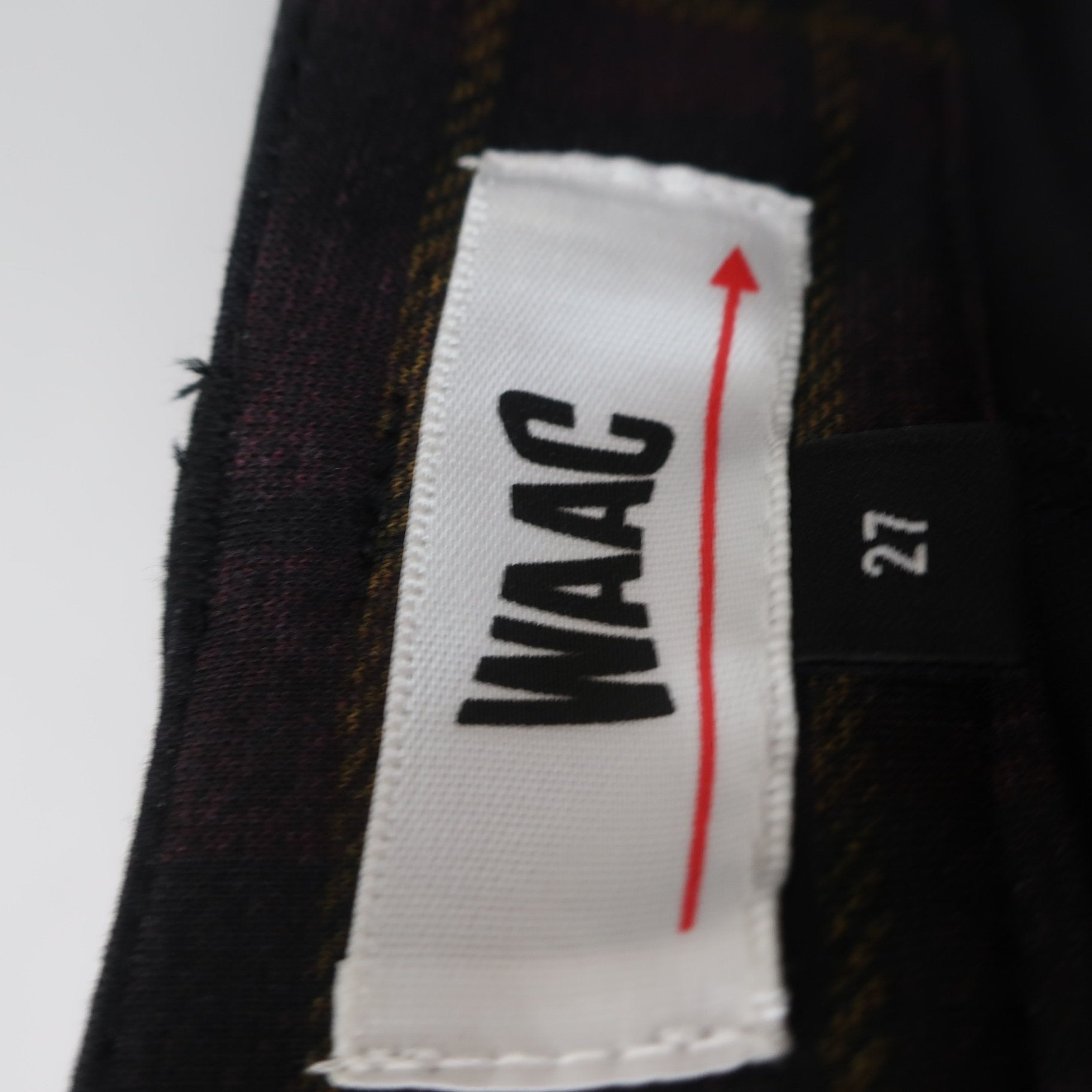 WAAC(ワック) スカート 紫黒系チェック レディース 27 A