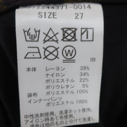 WAAC(ワック) スカート 紫黒系チェック レディース 27 A