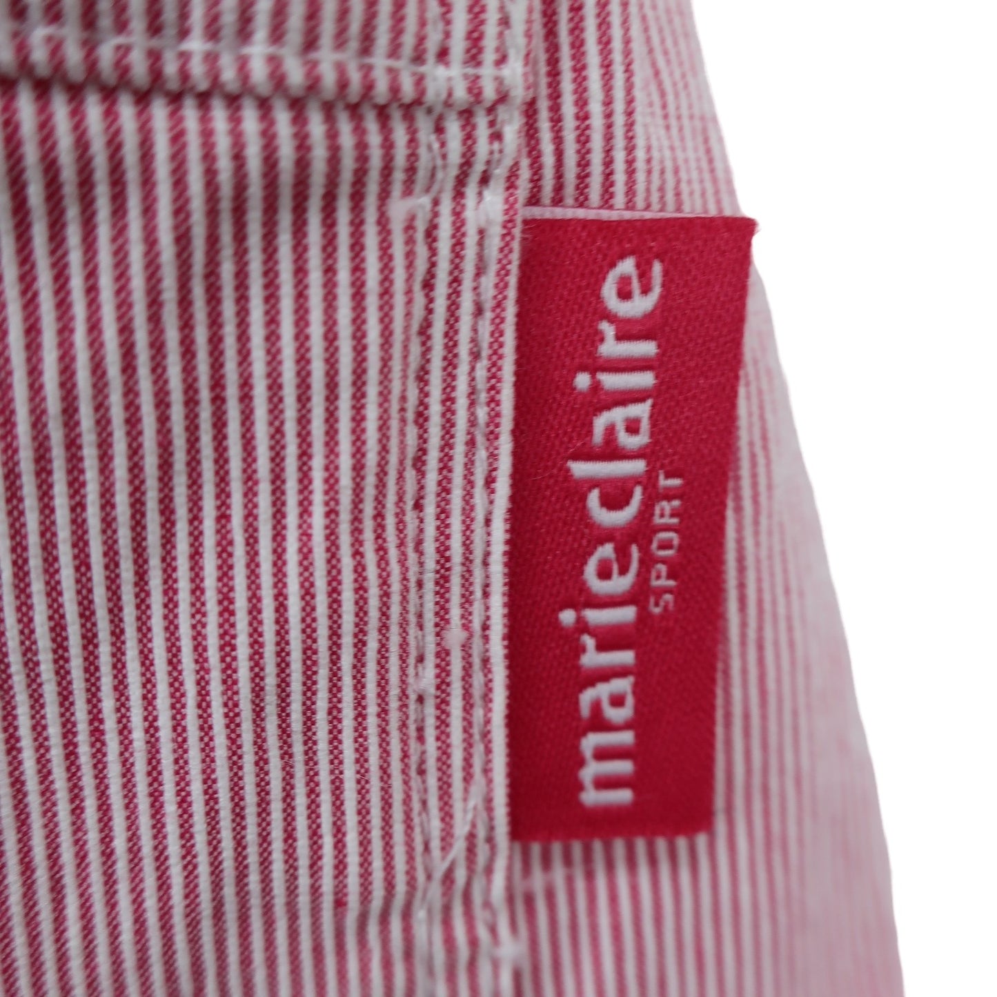 marie claire sport(マリ・クレール・スポーツ) スカート 赤白ストライプ レディース M A