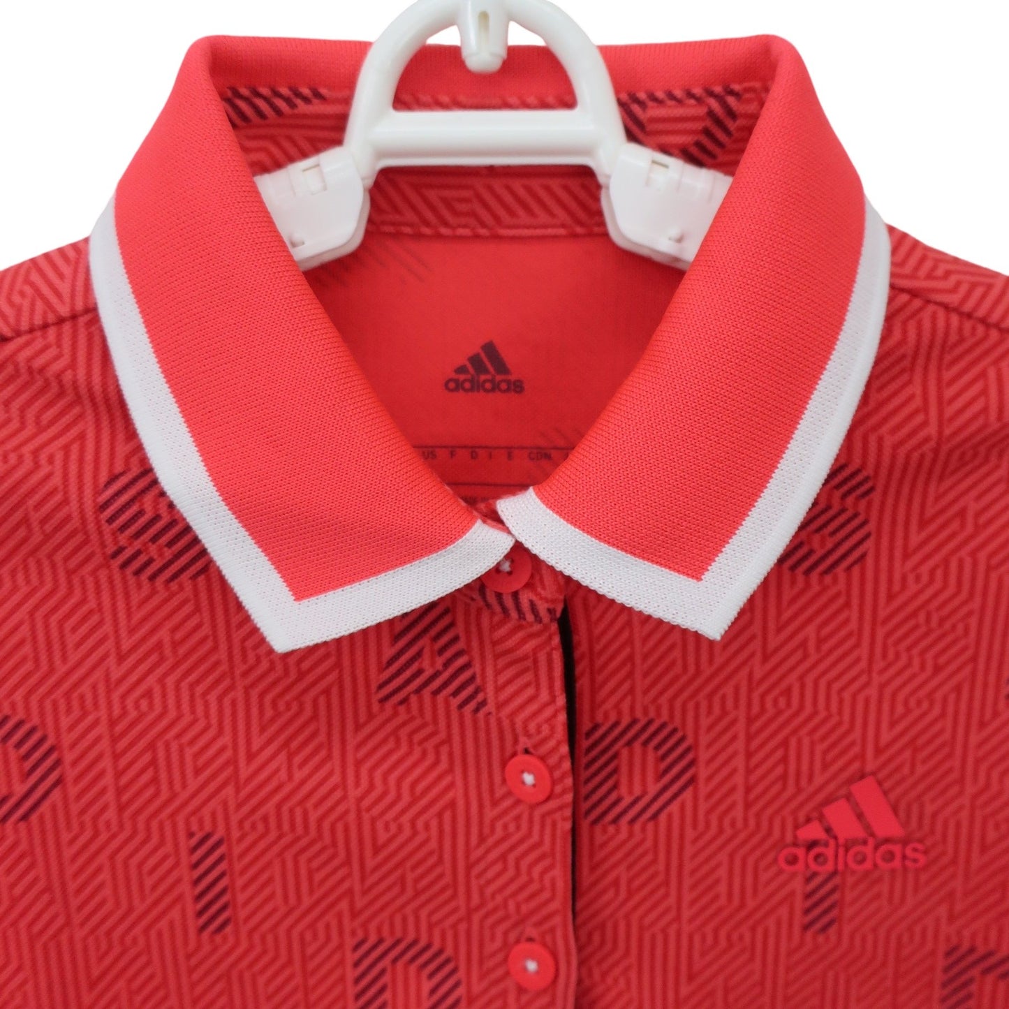 adidas(アディダス) 長袖ポロシャツ 赤 レディース L A