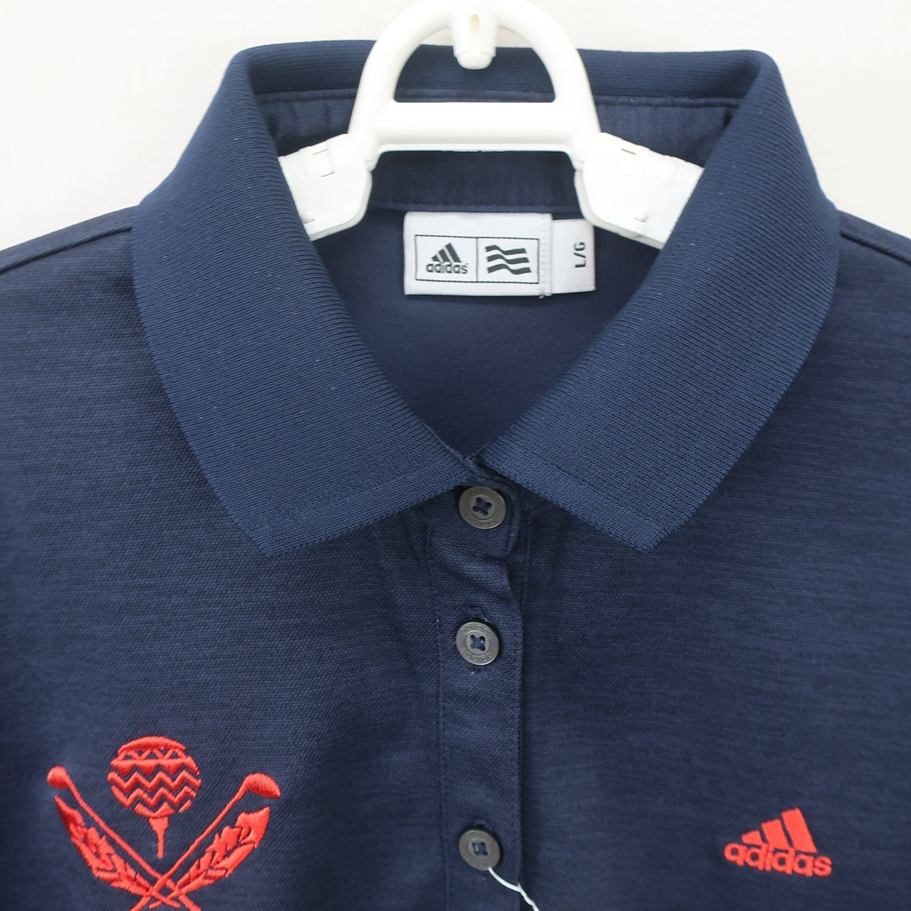 adidas(アディダス) ポロシャツ ネイビー レディース L/G A