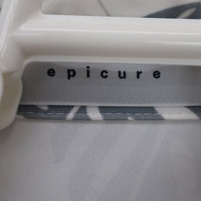 epicure(エピキュール) ポロシャツ 白グレー総柄 レディース M A