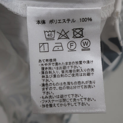 epicure(エピキュール) ポロシャツ 白グレー総柄 レディース M A