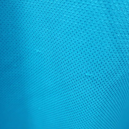 adidas(アディダス) ハーフジップポロシャツ 水色 メンズ O B