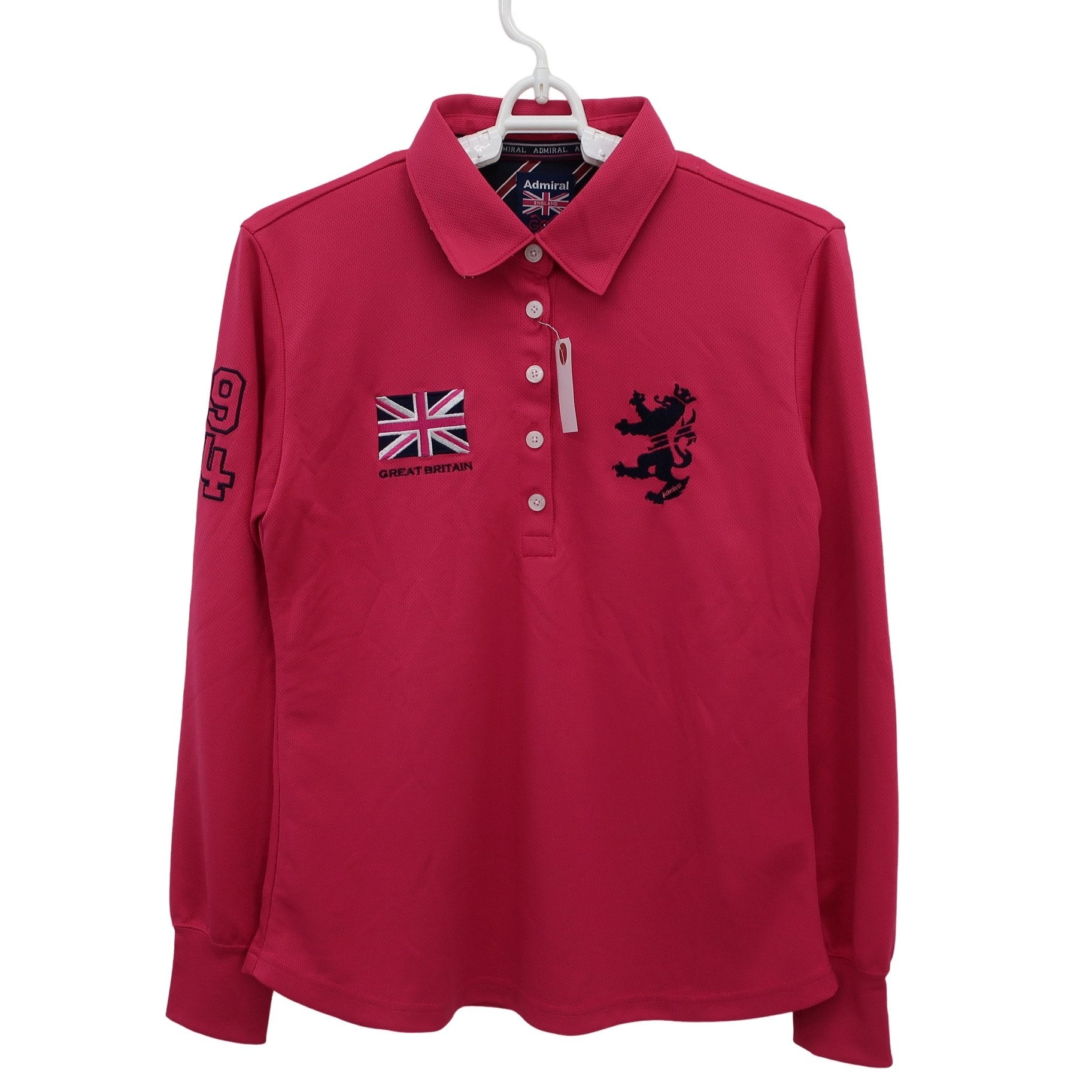 Admiral(アドミラル) 長袖ポロシャツ ピンク レディース M ADLA717 A
