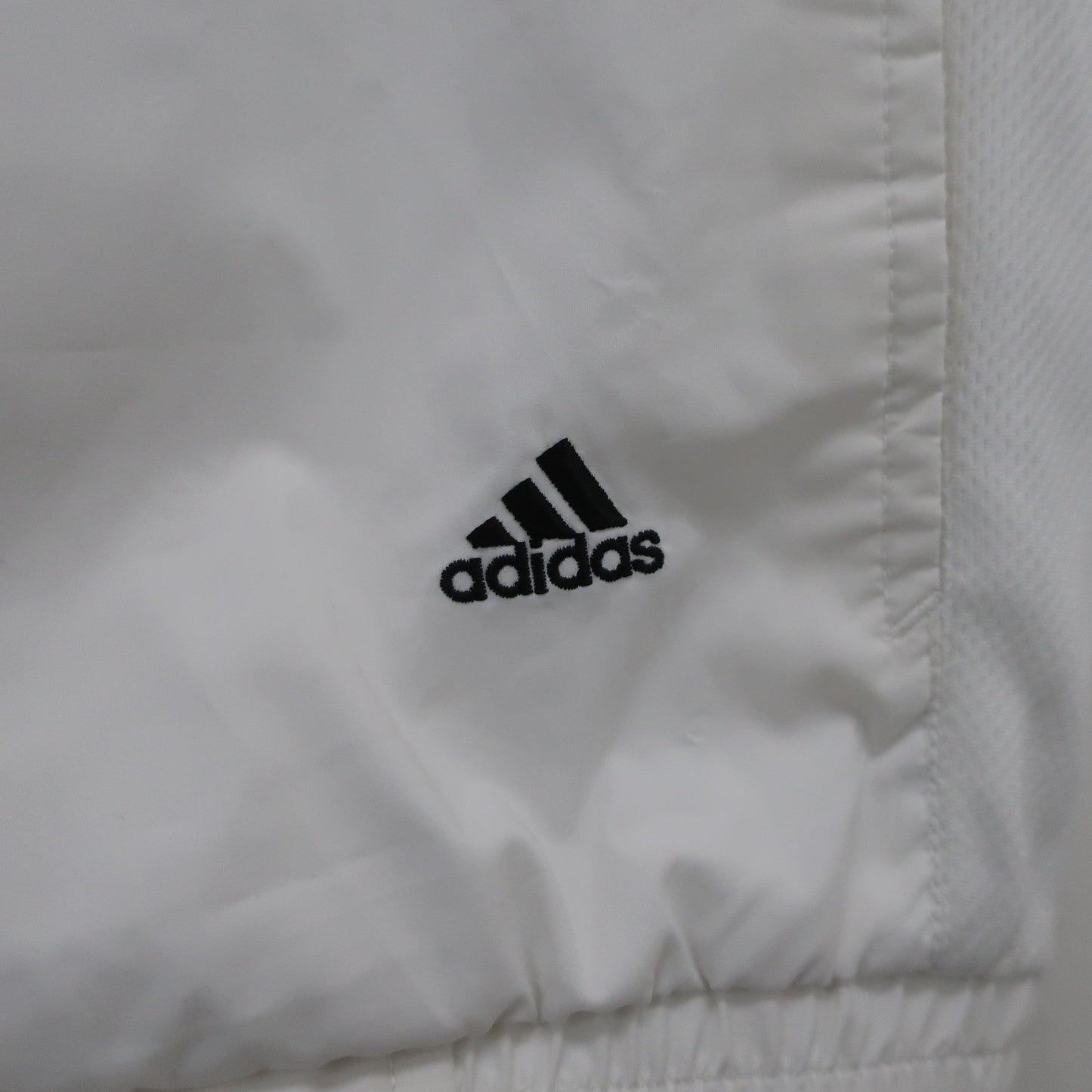 adidas(アディダス) 半袖ハーフジップスニード 白 レディース M B