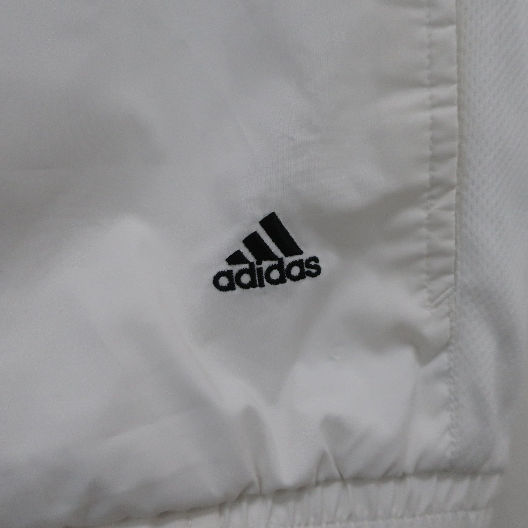 adidas(アディダス) 半袖ハーフジップスニード 白 レディース M B