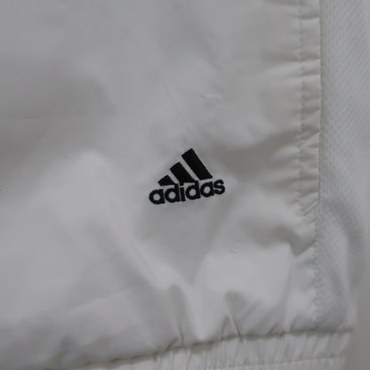 adidas(アディダス) 半袖ハーフジップスニード 白 レディース M B
