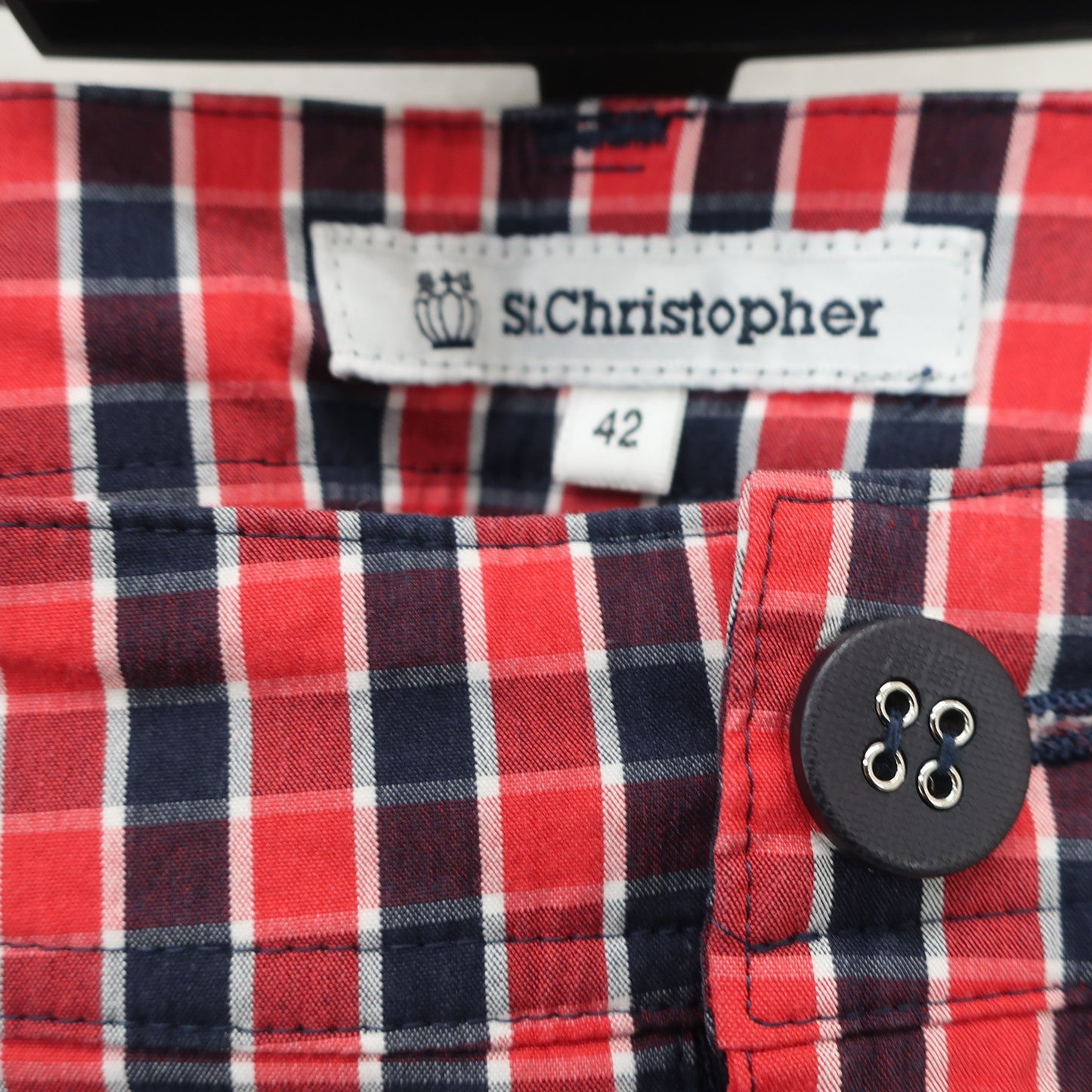 St.Christopher(セントクリストファー) パンツ 赤チェック レディース 42 A