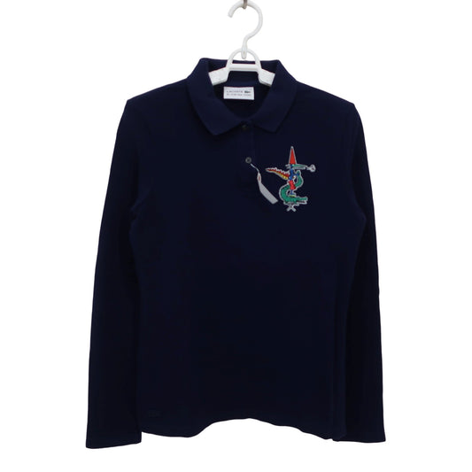 LACOSTE(ラコステ) 長袖ポロシャツ ネイビー レディース 38 A