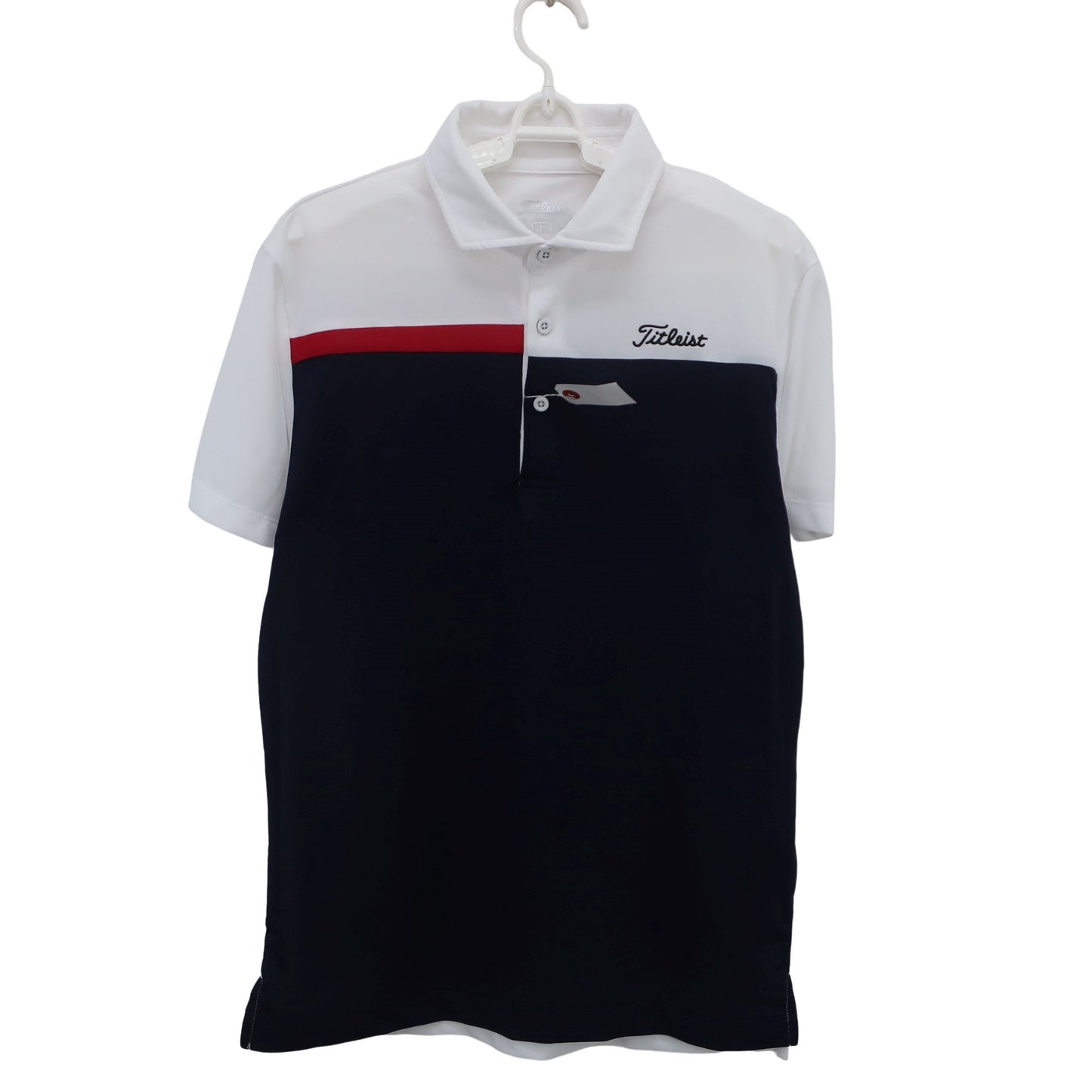 Titleist(タイトリスト) ポロシャツ 白ネイビー メンズ L A