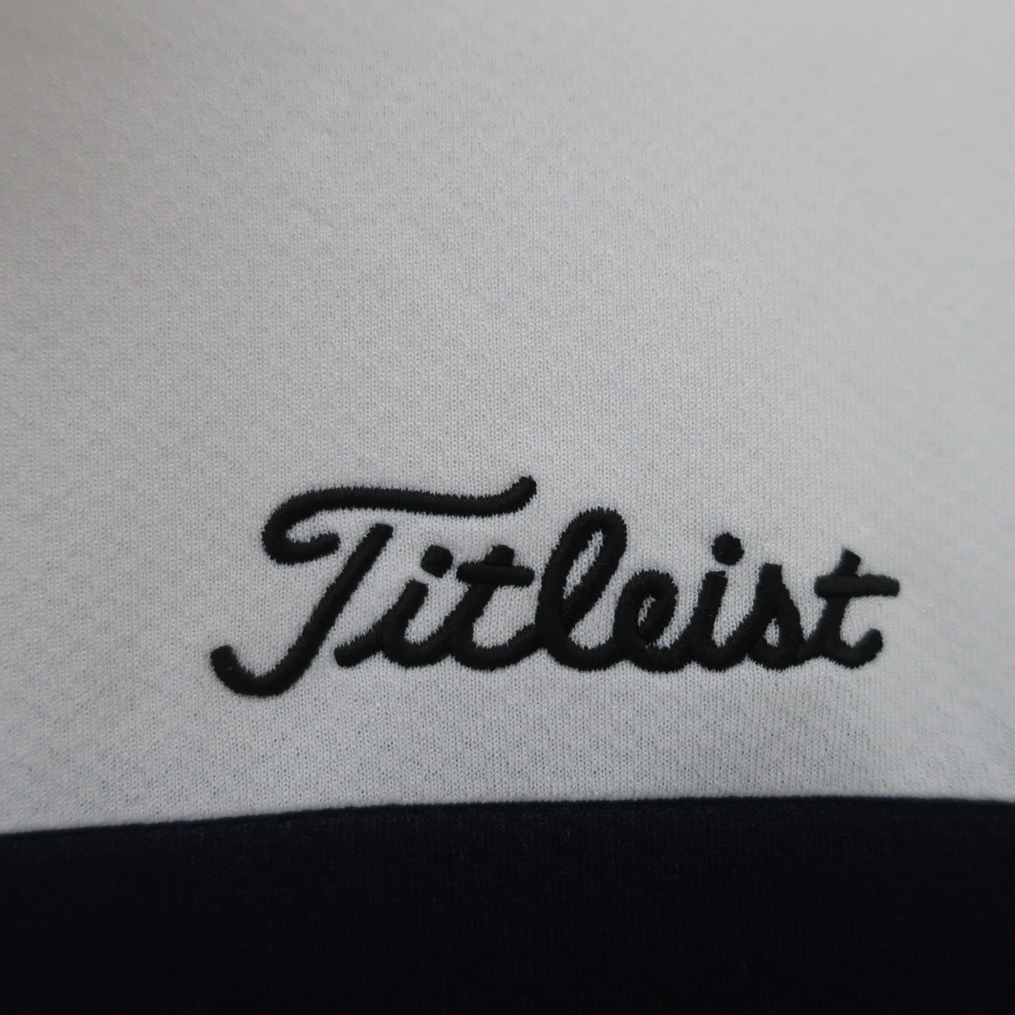 Titleist(タイトリスト) ポロシャツ 白ネイビー メンズ L A
