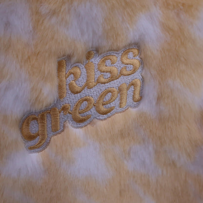 KISS ON THE GREEN(キスオンザグリーン) フェイクファーベスト&スカート セットアップ 黄色白 レディース 2(M) N