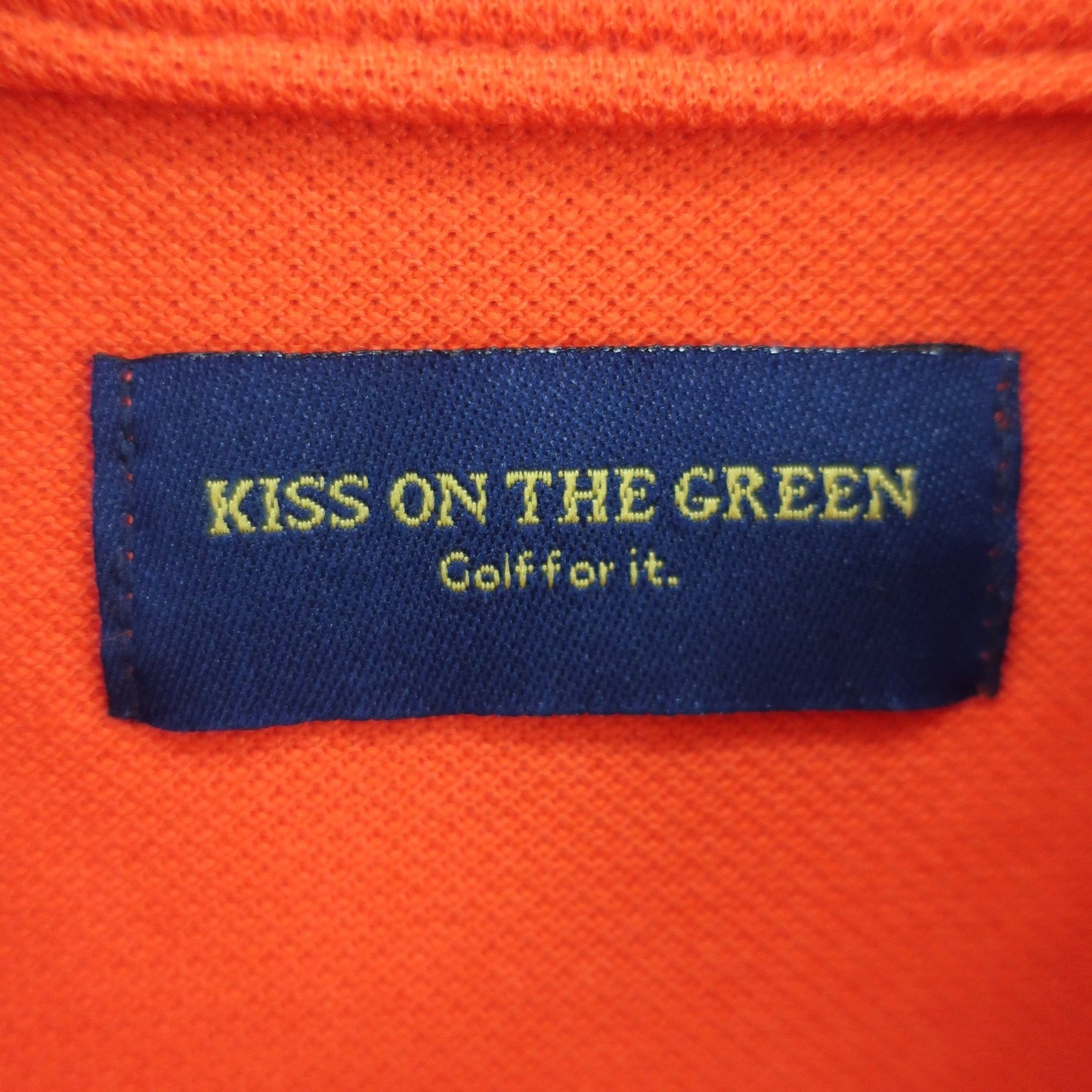 KISS ON THE GREEN(キスオンザグリーン) ポロシャツ オレンジ レディース 2(M) N