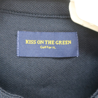 KISS ON THE GREEN(キスオンザグリーン) ノースリーブフリルポロシャツ ネイビー レディース 2(M) N