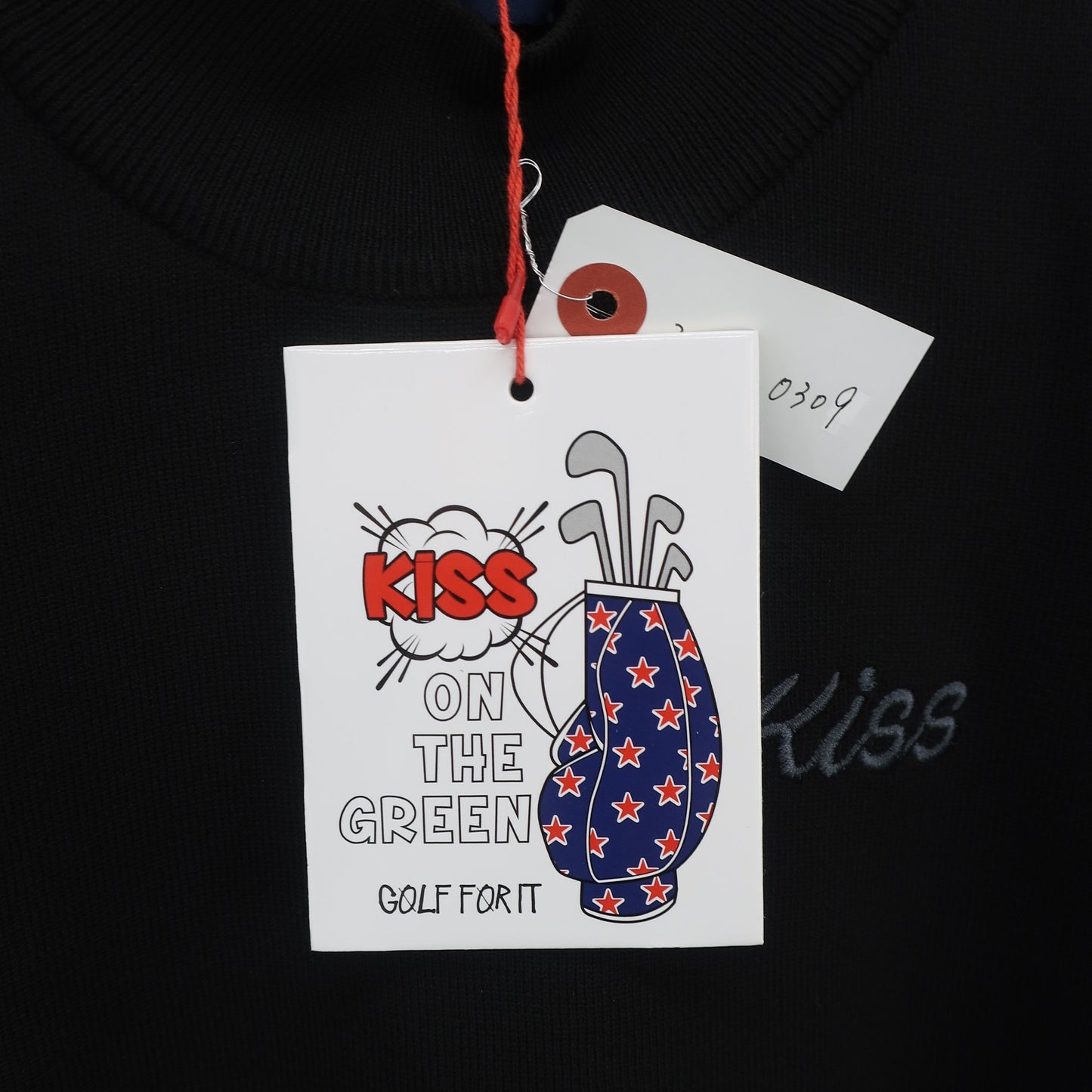 KISS ON THE GREEN(キスオンザグリーン) 軽量ハイネックセーター 黒 レディース 2(M) N