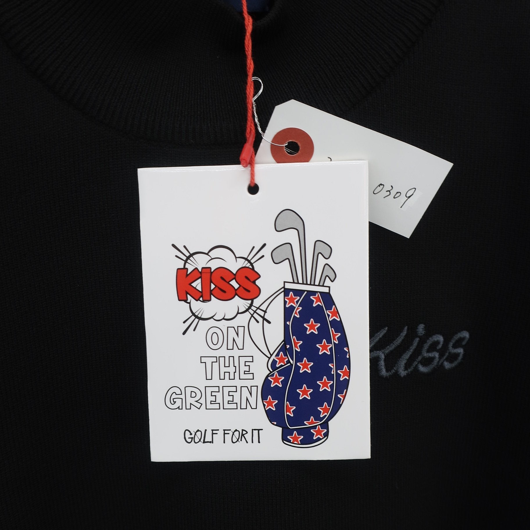 KISS ON THE GREEN(キスオンザグリーン) 軽量ハイネックセーター 黒 レディース 2(M) N