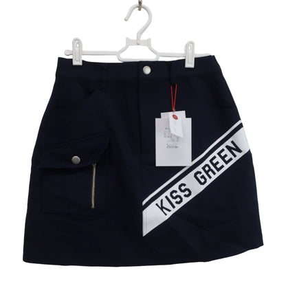 KISS ON THE GREEN(キスオンザグリーン) ロゴプリントカーゴスカート ネイビー レディース 2(M) N