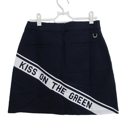 KISS ON THE GREEN(キスオンザグリーン) ロゴプリントカーゴスカート ネイビー レディース 2(M) N