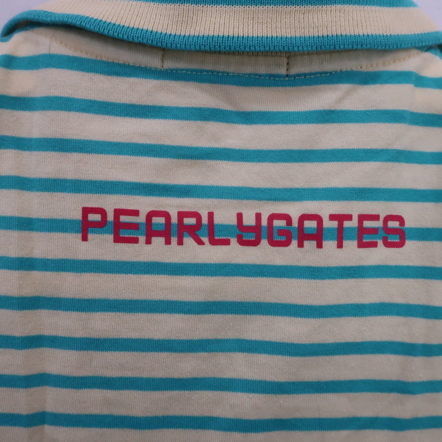 PEARLY GATES(パーリーゲイツ) ポロシャツ 黄色水色ボーダー レディース 0 055-160623 A