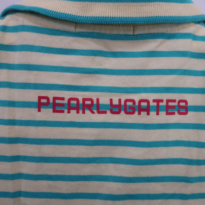 PEARLY GATES(パーリーゲイツ) ポロシャツ 黄色水色ボーダー レディース 0 055-160623 A