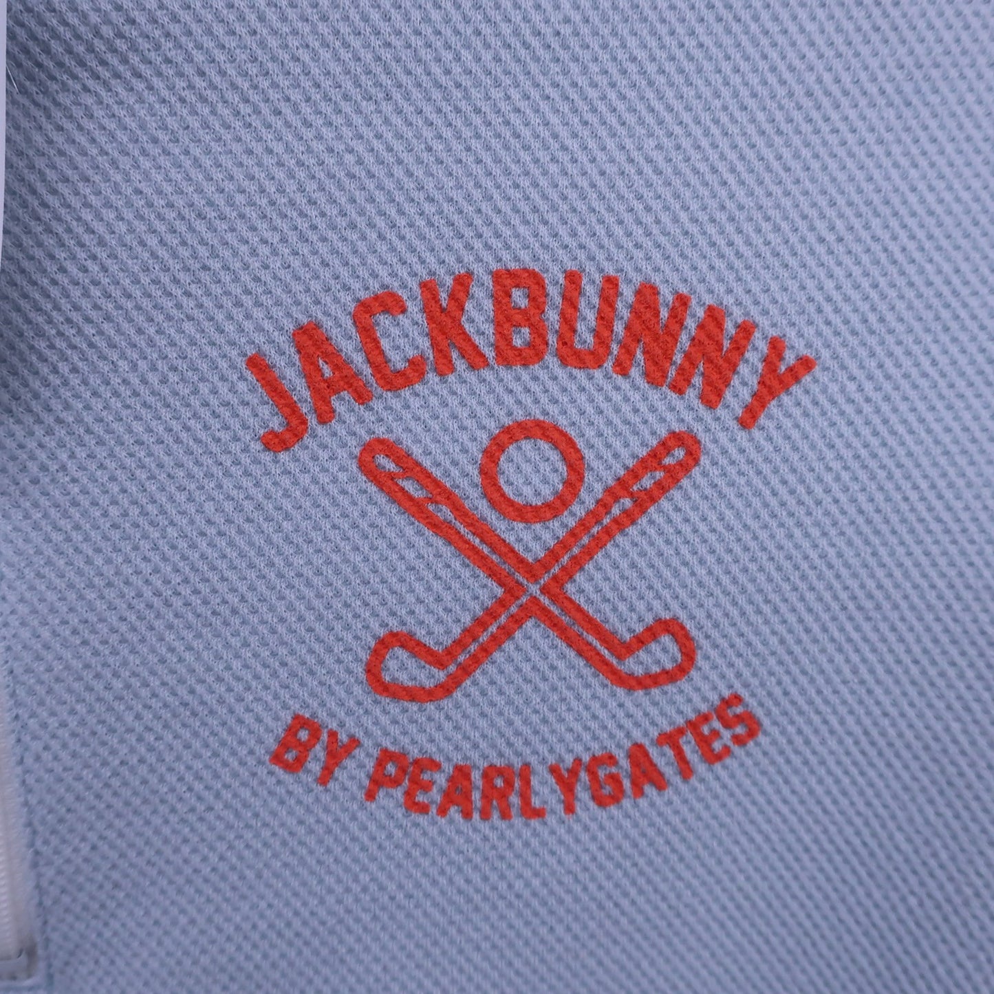 Jack Bunny(ジャックバニー) 半袖ハーフジップシャツ 水色 レディース 0 263-167626 A