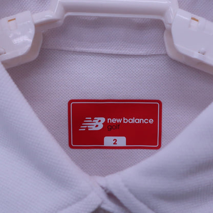 New Balance golf(ニューバランスゴルフ) ポロシャツ 白カラフルボーダー レディース 2 012-0268501 N