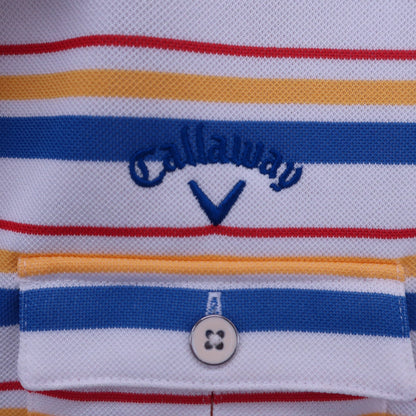 Callaway(キャロウェイ) ワンピース 白カラフルボーダー レディース S 241-113819 A