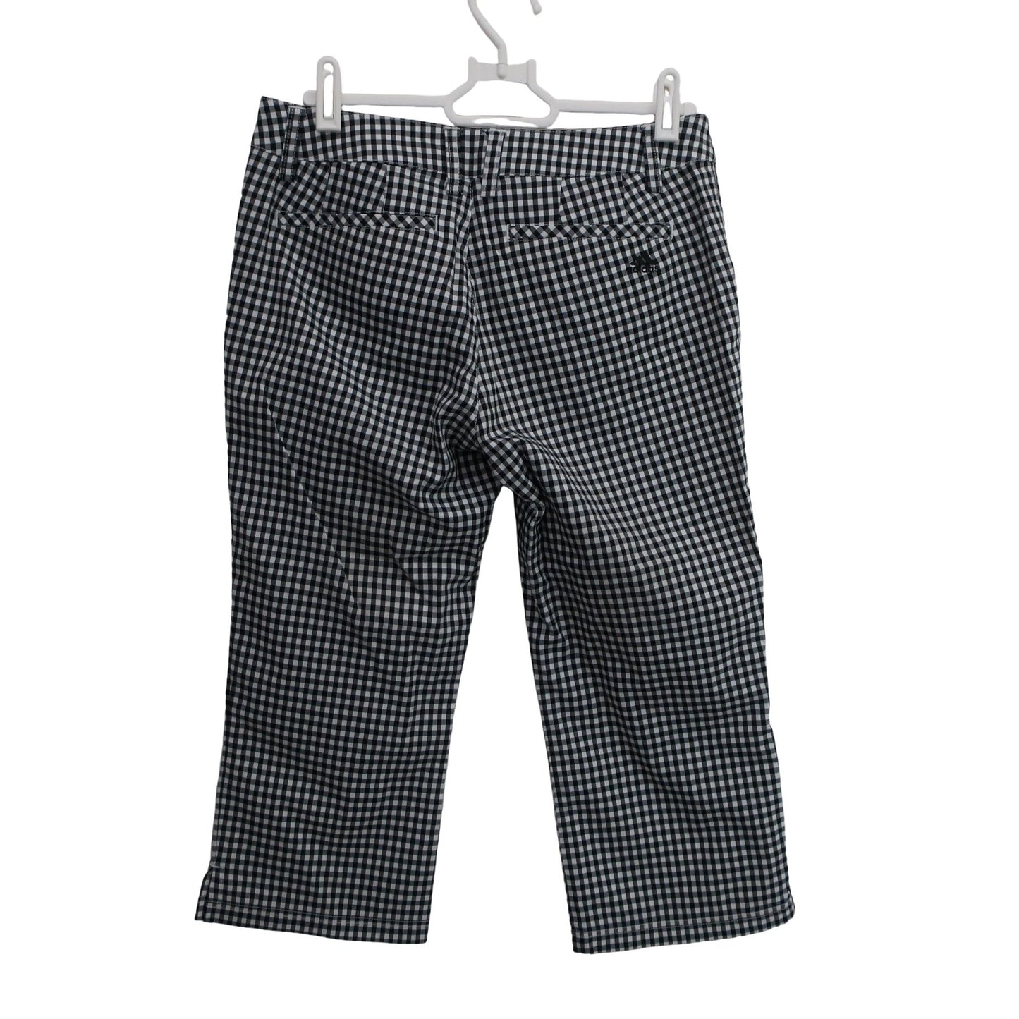 adidas(アディダス) クロップドパンツ 白黒チェック レディース S/P A