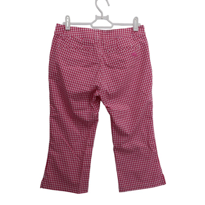 adidas(アディダス) クロップドパンツ ピンクチェック レディース S/P A