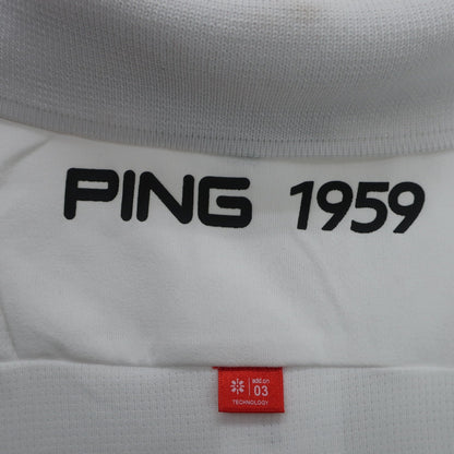 PING(ピン) 長袖ポロシャツ 白 メンズ L 621-2261803 N