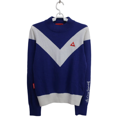 le coq sportif(ルコックスポルティフ) セーター 青白 レディース M B