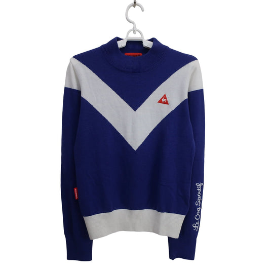 le coq sportif(ルコックスポルティフ) セーター 青白 レディース M B