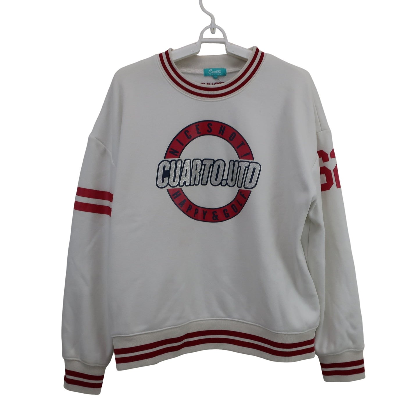 Cuarto UNITED(クアルトユナイテッド) トレーナー 白 レディース L B