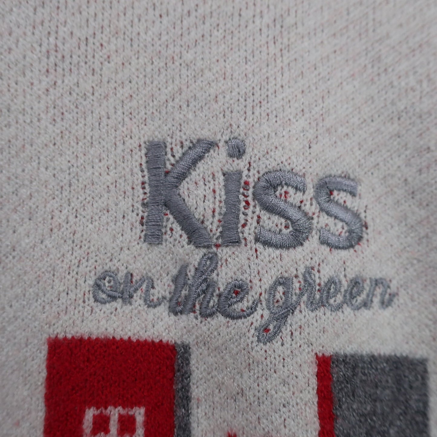 KISS ON THE GREEN(キスオンザグリーン) セーター 白赤グレー レディース 3 A