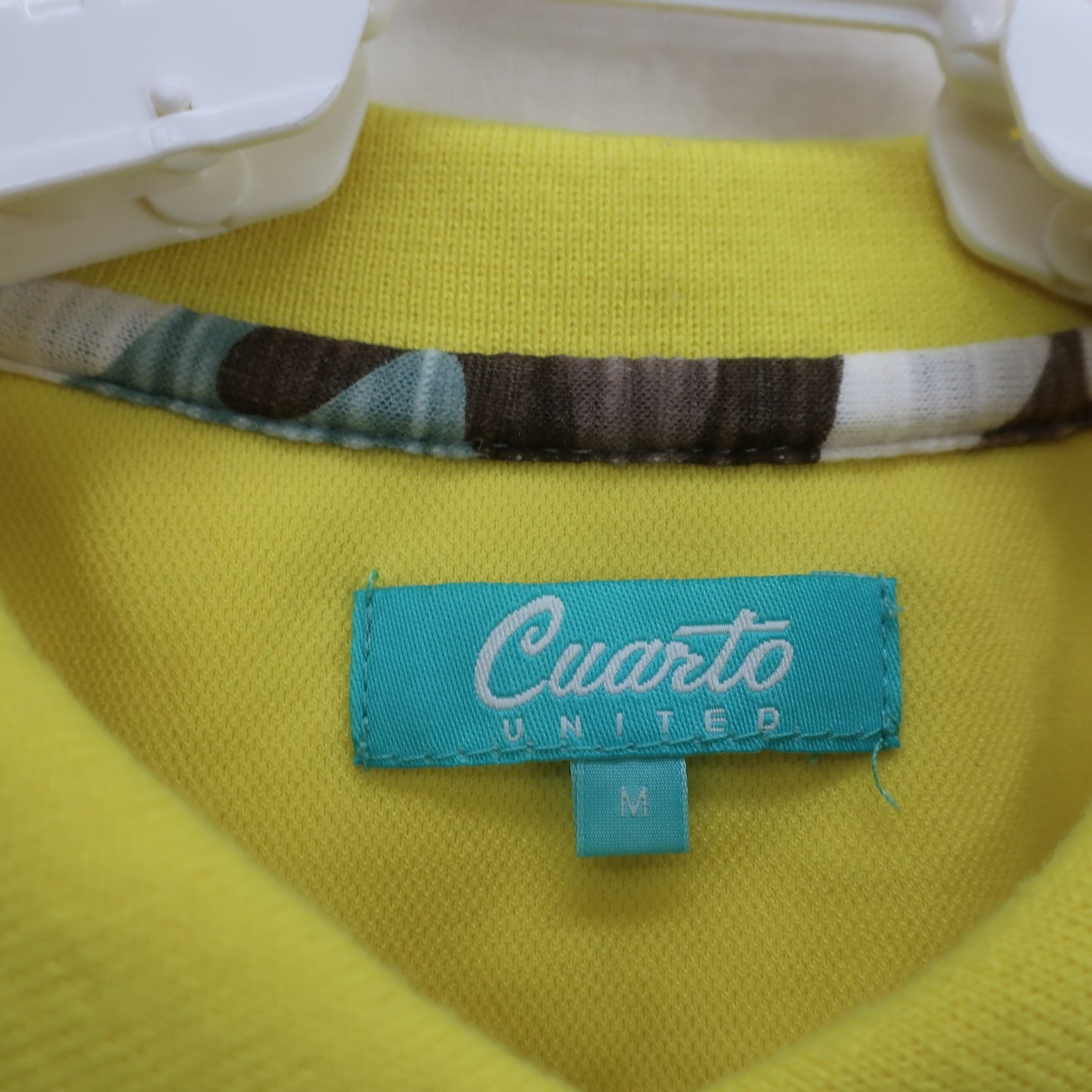 Cuarto UNITED(クアルトユナイテッド) ポロシャツ 黄色カモフラ柄 レディース M A