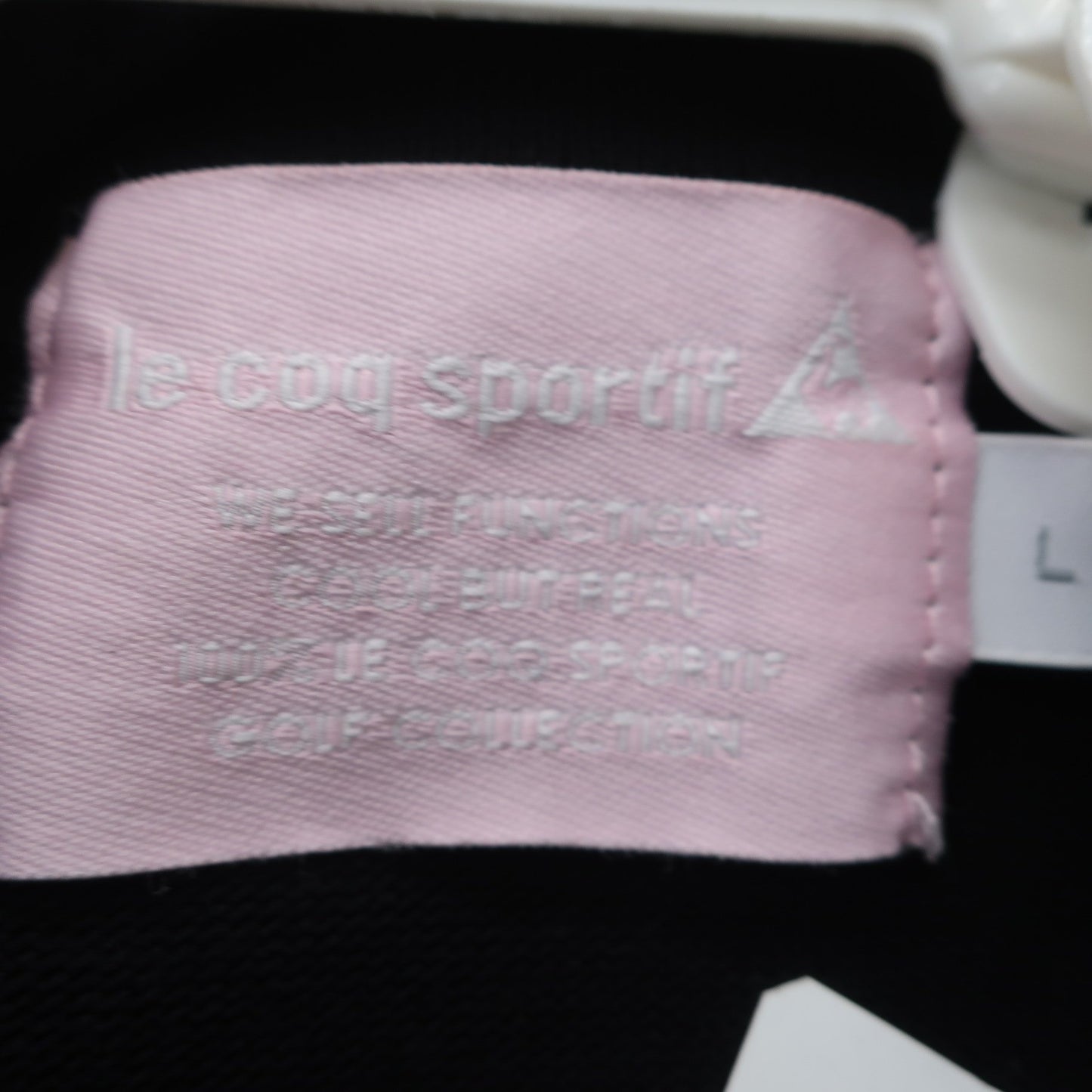le coq sportif(ルコックスポルティフ) ポロシャツ 黒ピンク黄色青 レディース L A