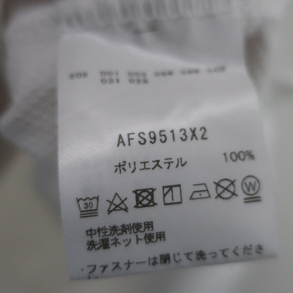 and per se(アンパスィ) ハーフジップシャツ 白ネイビー レディース LL A