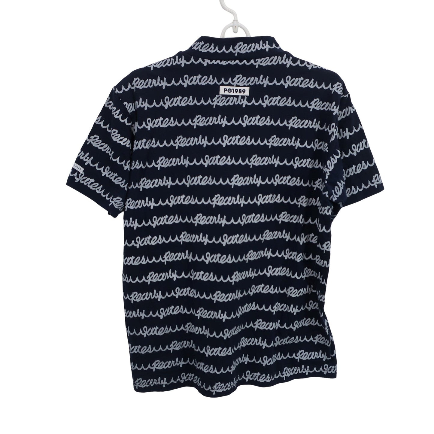 PEARLY GATES(パーリーゲイツ) 半袖モックネックシャツ ネイビー白 メンズ 5 053-0267715 A