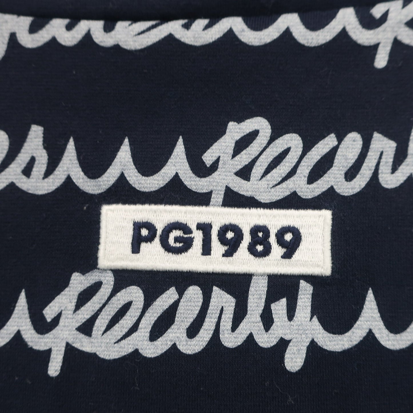 PEARLY GATES(パーリーゲイツ) 半袖モックネックシャツ ネイビー白 メンズ 5 053-0267715 A