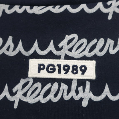 PEARLY GATES(パーリーゲイツ) 半袖モックネックシャツ ネイビー白 メンズ 5 053-0267715 A