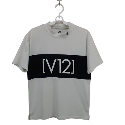 V12(ヴィトゥエルブ) 半袖モックネックシャツ 白 メンズ S V122110-CT08 A