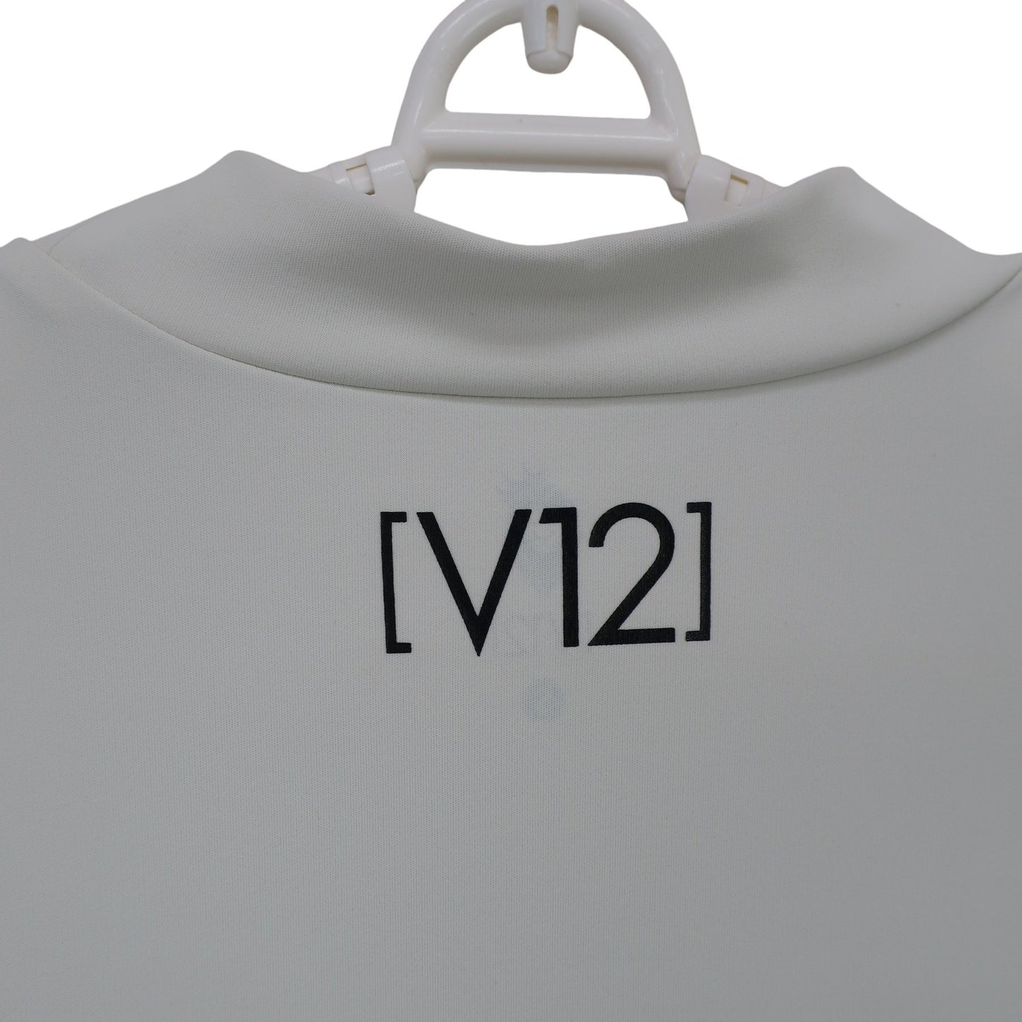 V12(ヴィトゥエルブ) 半袖モックネックシャツ 白 メンズ S V122110-CT08 A