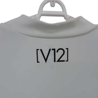 V12(ヴィトゥエルブ) 半袖モックネックシャツ 白 メンズ S V122110-CT08 A