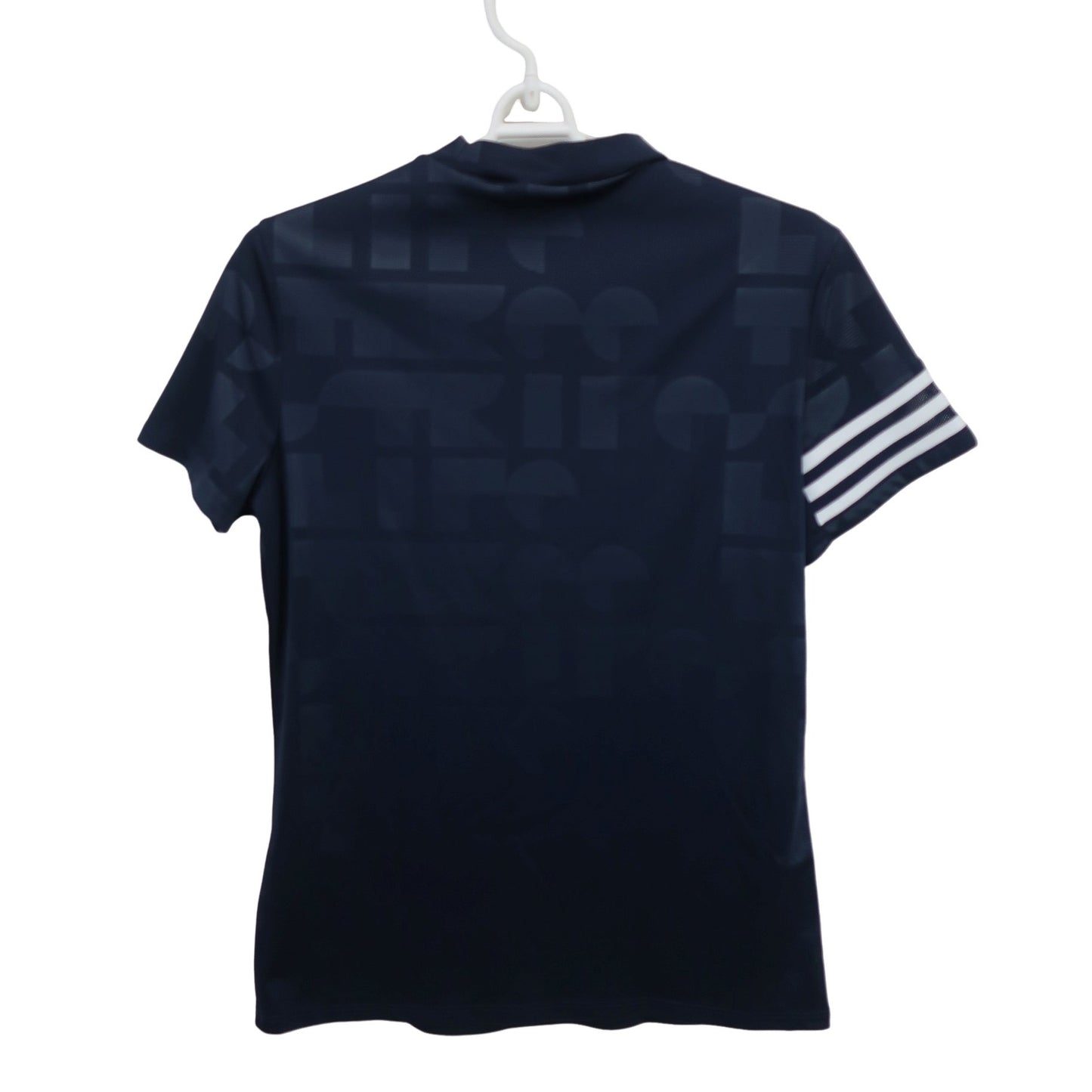 adidas(アディダス) 半袖モックネックシャツ ネイビー レディース L A