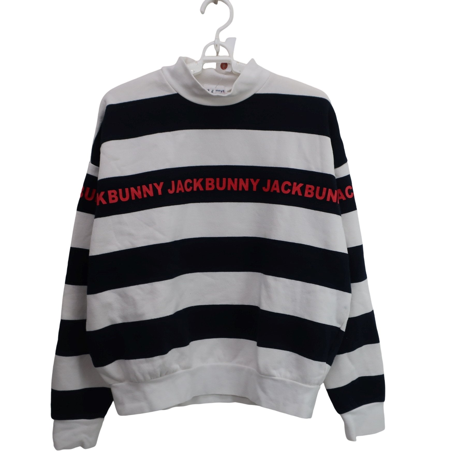 Jack Bunny(ジャックバニー) トレーナー 白ネイビー レディース 2 263-2162168 B